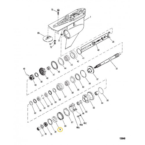 13171 Mercury / Mercruiser Sterndrive Propeller Thrust Washer