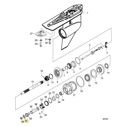14-816629Q Quicksilver Mercury Mercruiser Propeller Tab Washer 14-816629Q Quicksilver Mercury Mercruiser Propeller Tab Washer