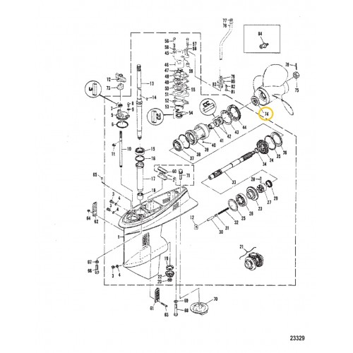 73345 Mercury / Mariner Propeller Thrust Washer