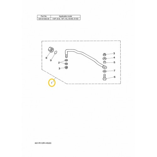 63V-61350-00 Yamaha Steering Guide Attachment Kit