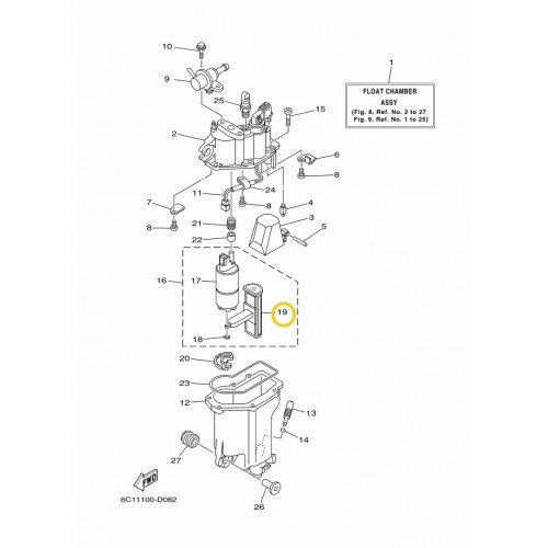 6C5-13915-00 Yamaha Fuel Injection Pump Filter