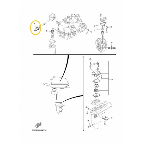 Yamaha Fuel Filter: 6EE-F4251-00