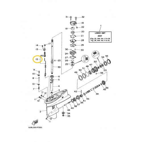 6J8-44150-10 Yamaha Shift Cam Assembly