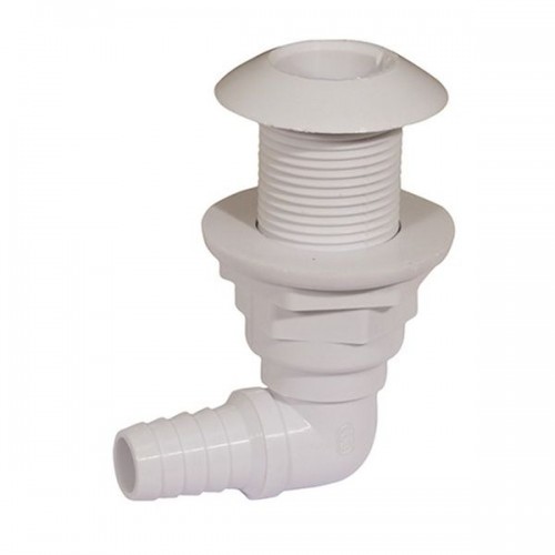 Plastic 90 Degree Skin fitting 1" BSP for 19mm hose