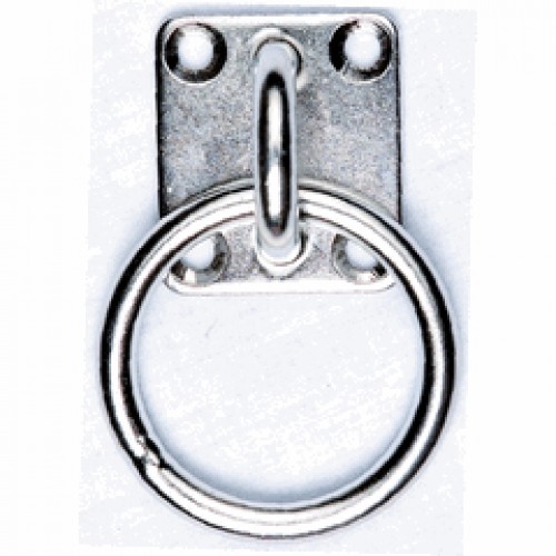 AISI316 Stainless Steel Eye Plate + Ring - 6mm, 8mm