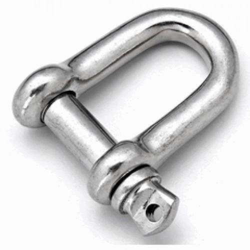 AISI316 Stainless Steel D shackle - 4mm, 5mm, 6mm, 8mm, 10mm, 12mm 