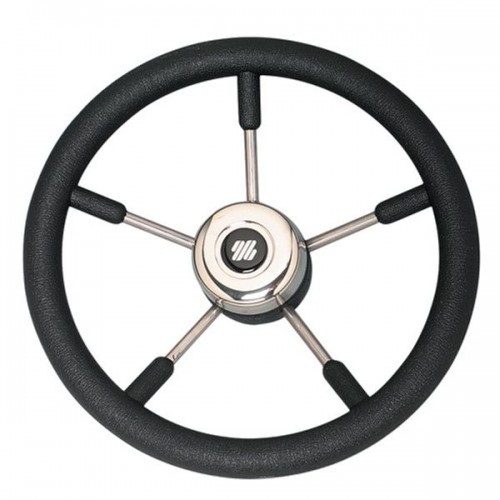 Ultraflex V57 Stainless Steel Steering Wheel With Soft Grip 350mm
