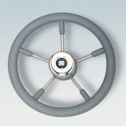 Ultraflex V57 Stainless Steel Steering Wheel With Soft Grip 350mm