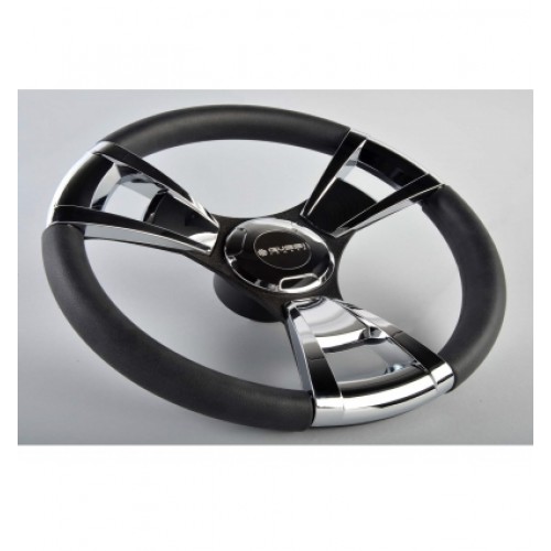 Gussi Steering Wheel Polypropylene with Chrome Inserts - SW013