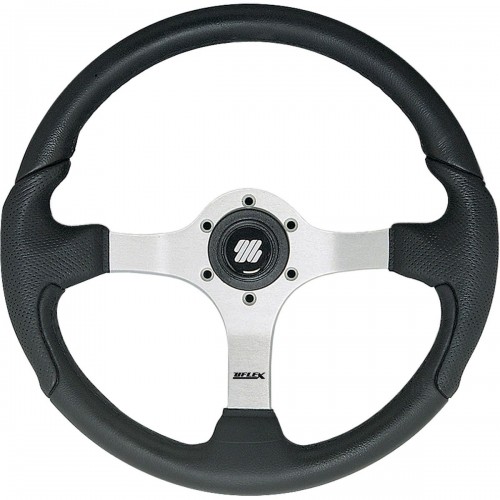 Ultraflex Nisida Steering Wheel with Silver Centre and Black Grip 350mm with X63 Hub