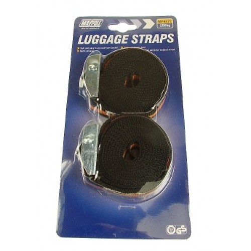Maypole 250KG Luggage Straps With Cam Buckles (pair)