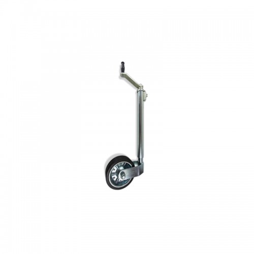 48mm Jockey Wheel with Solid Rubber Wheel (Spring Loaded)