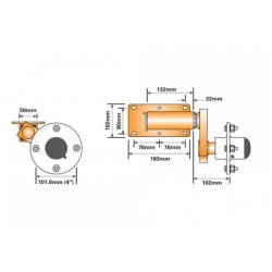 Maypole 350KG Suspension Unit & Hub (pair)