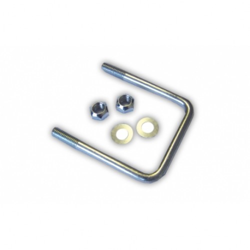 Indespension M10 U Bolts With Nuts & Plain Washers (pack of 2) 70MM x 95MM
