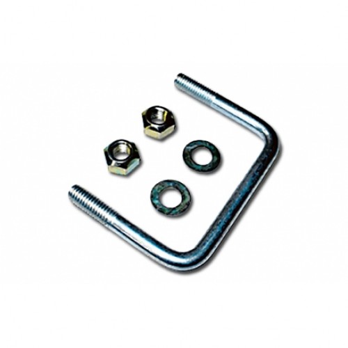 Indespension M10 U Bolts With Nuts & Plain Washers (pack of 2) 80MM x 60MM