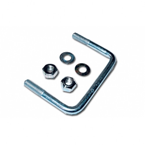 Indespension M10 U Bolts With Nuts & Plain Washers (pack of 2) 90MM x 70MM