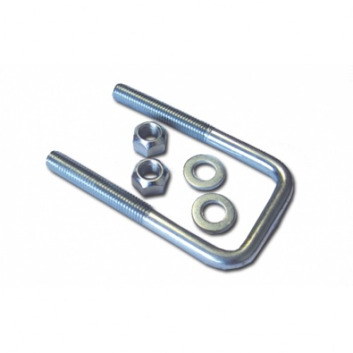 Indespension M12 U Bolts With Nuts & Plain Washers (pack of 2) 50MM x 140MM